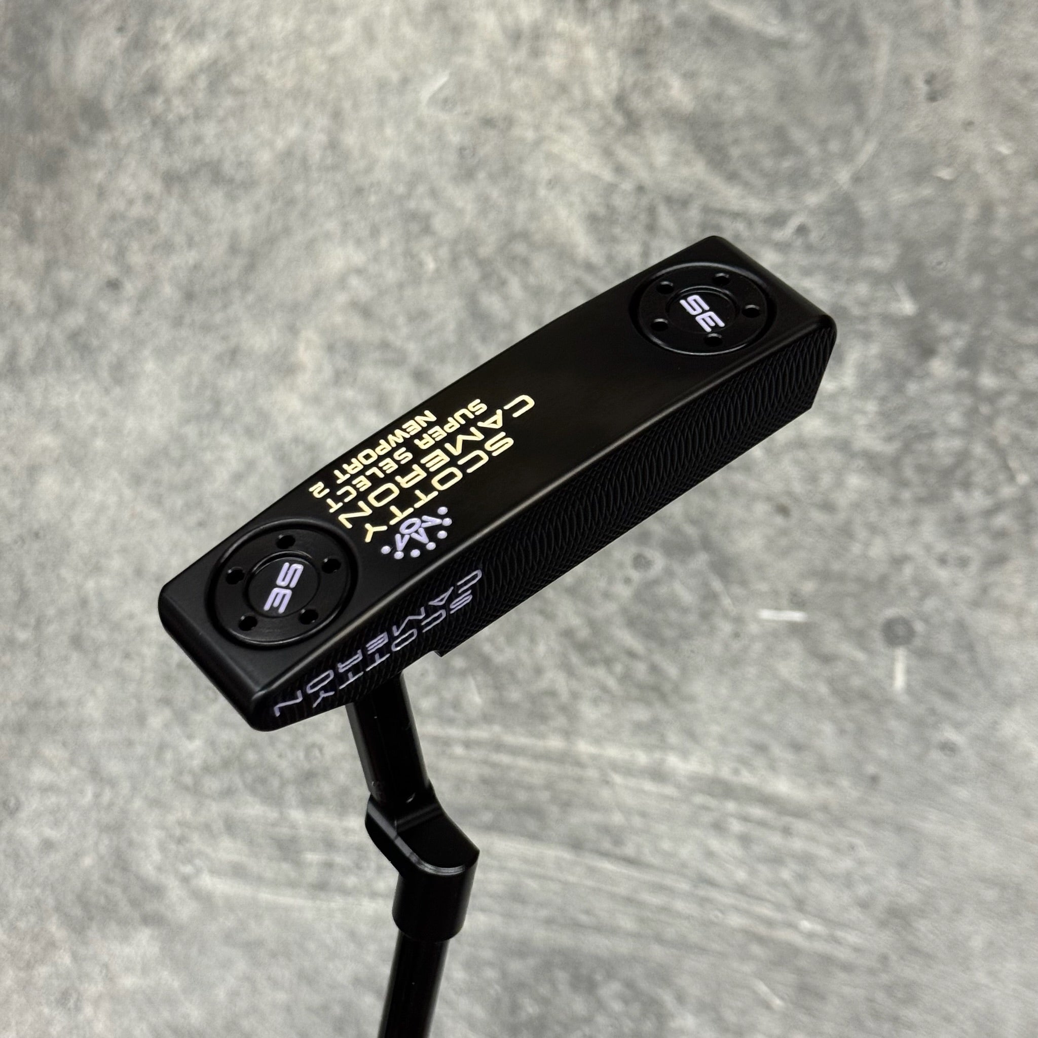 Scotty Cameron Super Select Newport 2 (Black PVD) Purple Drip