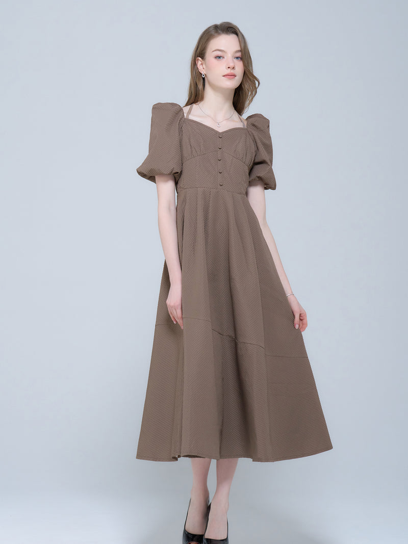 Corset floating jacquard one-piece | エミリアウィズ 公式オンライン