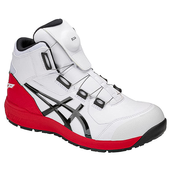 アシックス 安全靴 ウィンジョブ CP304 BOA ホワイト×ブラック 3E