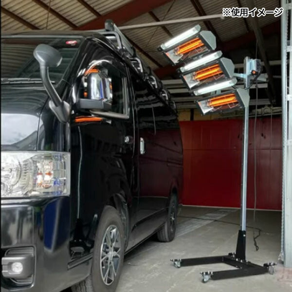 メーカー直送業者便] キュービック LEDライト搭載 3灯式カーボン