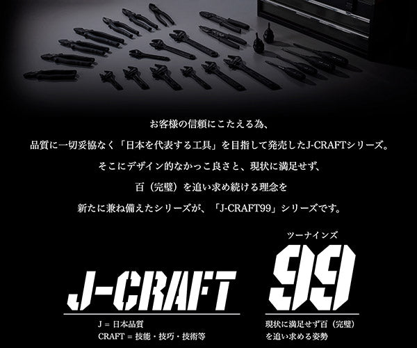 ロブテックス J-CRAFT99 ブラックラチェットコンビネーションレンチ(首