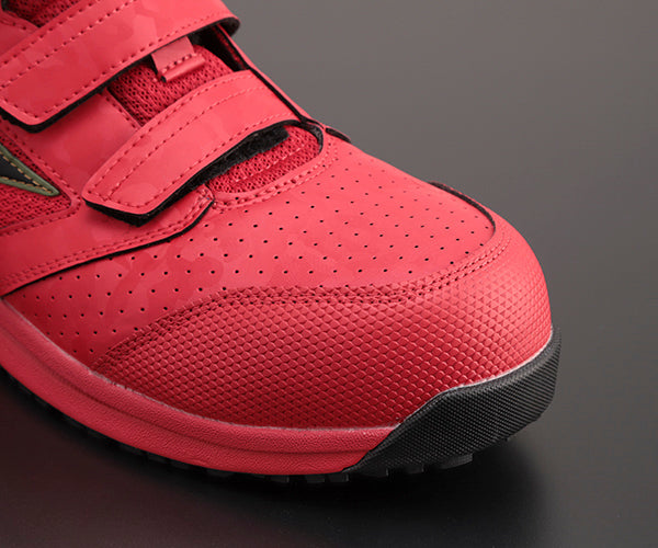 ミズノ 安全靴 F1GA220062 27.5cm レッド×ブラック オールマイティLS