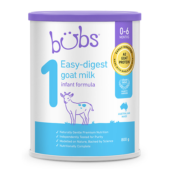 Bubs（バブズ）ヤギ・ゴートミルク ステップ1（0～6カ月）大缶 800g