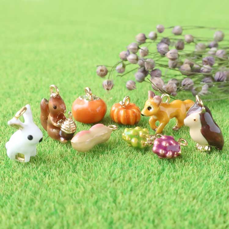 チャーム / リス / BR・G5 ｜アクセサリーチャーム・ハンドメイド