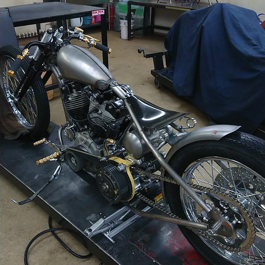 EarlyShovelのターンアウトマフラー製作！ | (有)遠藤自動車サービス