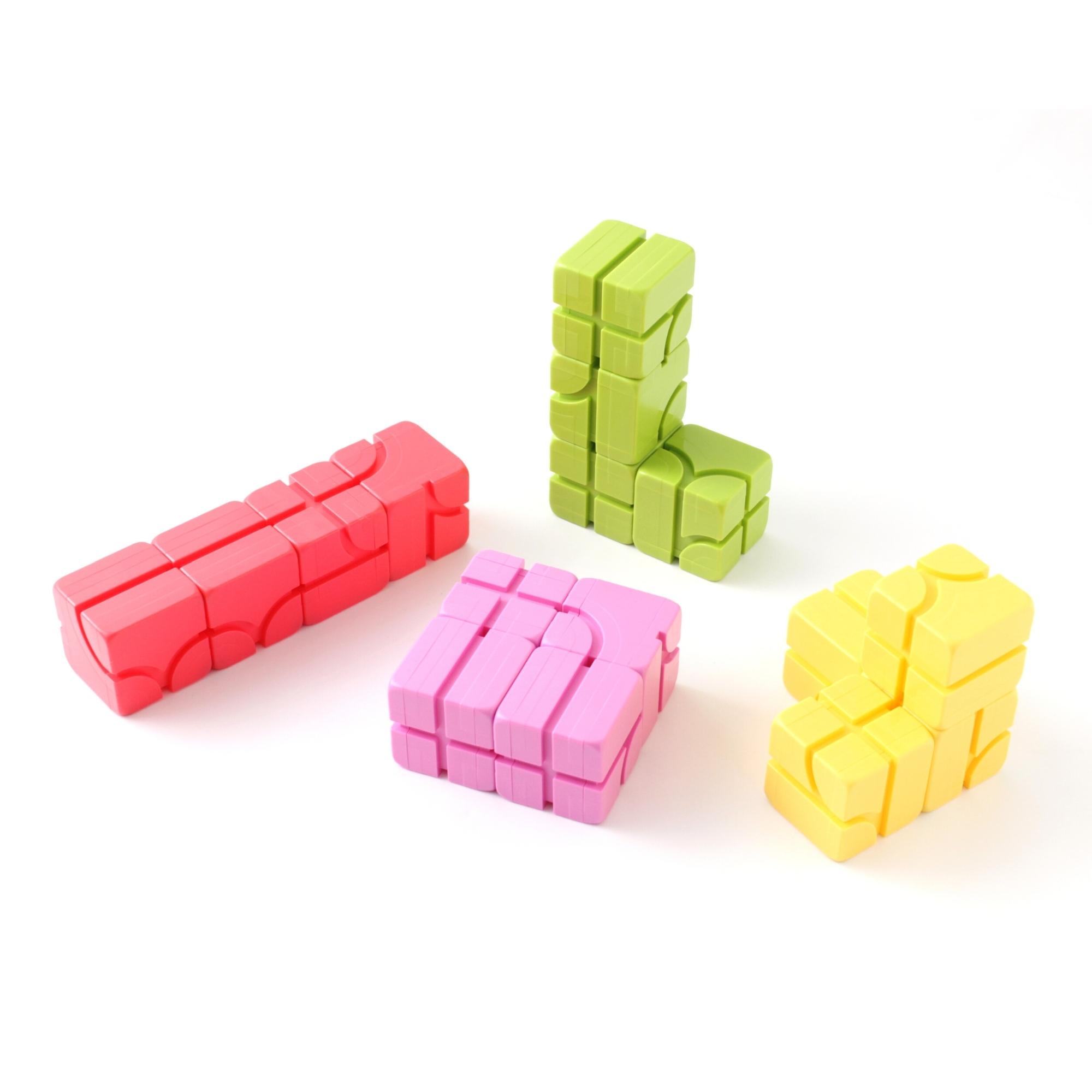 Qbi Explorer Kids 軽量ブロック4個セット(ピンク) | ENGAGING TOYS