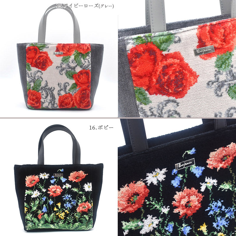 日本製 シェニール織 新型トートバッグ 軽量バッグ ハンドバッグ