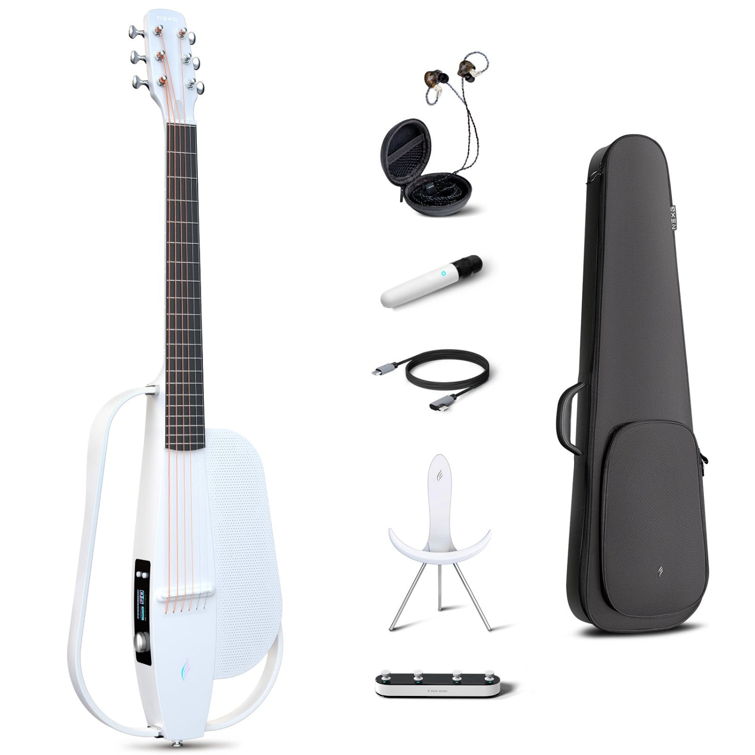 ENYA NEXG 2: Smart Silent Travel Guitar with Looper