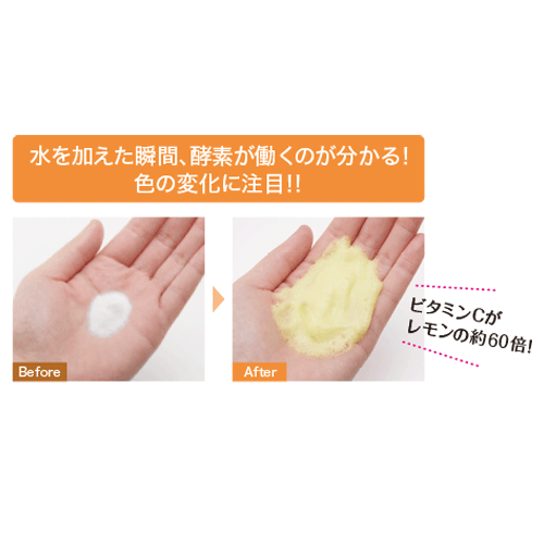 酵素活性と同時に色が変わる！見た目も楽しい新・Cカムパパウォッシュ