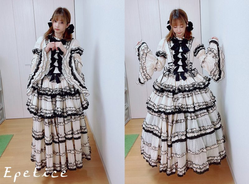 オーガンジーロングボリュームパニエ(65cm)【Epetice】