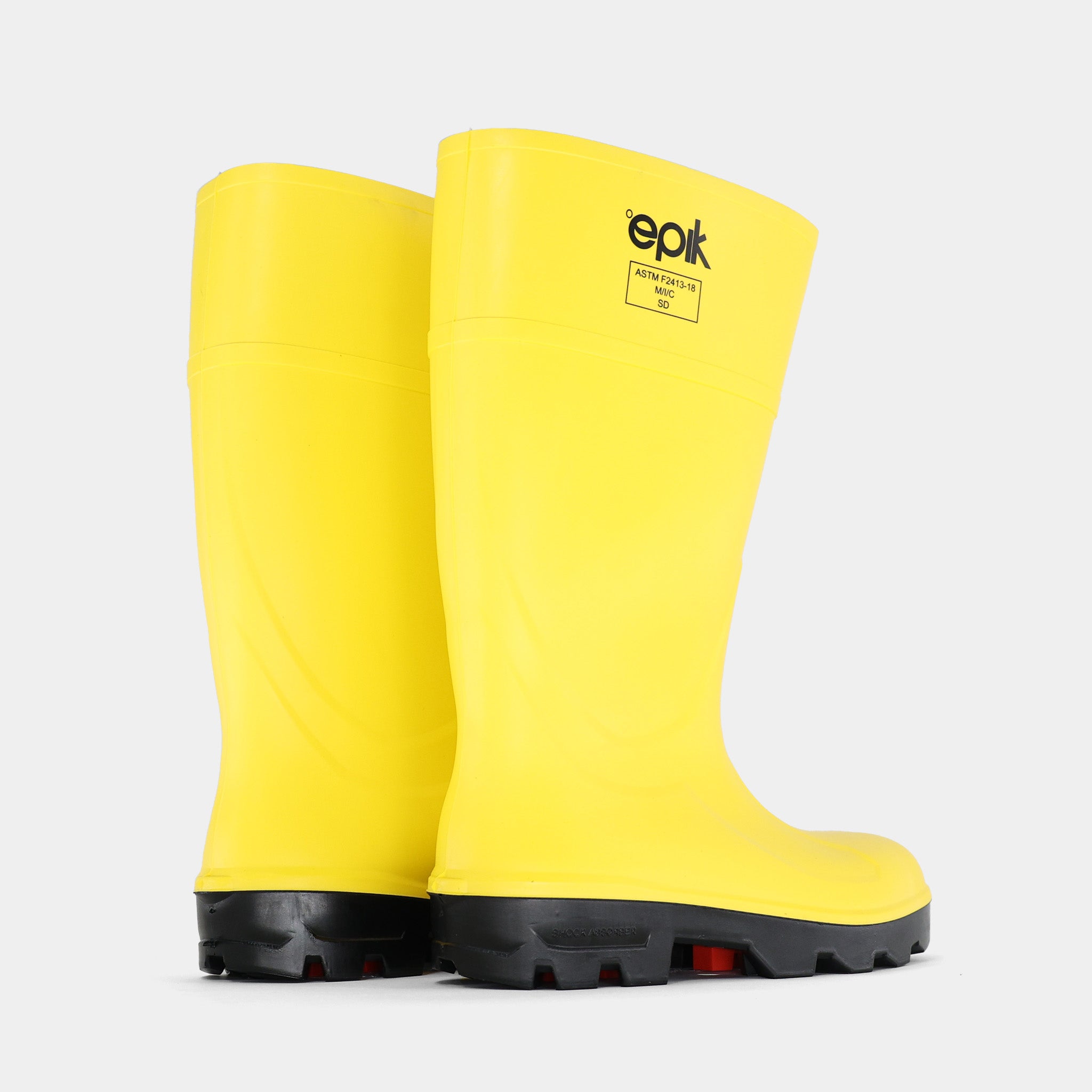 Epik Tread Safety Toe Boot - Yellow Sanitation Rain Work Boot