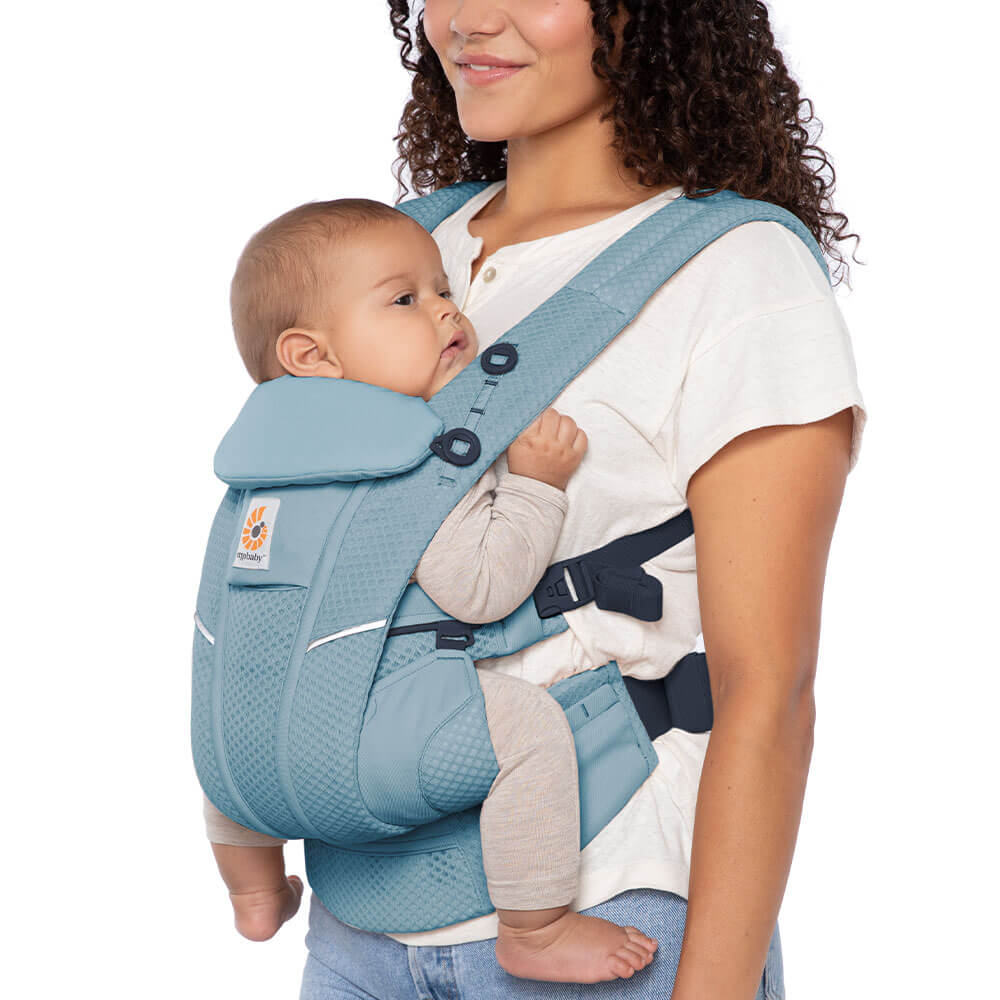 Omni Breeze Baby Carrier: Slate Blue