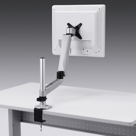 液晶モニターアーム(耐荷重2～10kg・水平垂直可動・ロングアーム・支柱