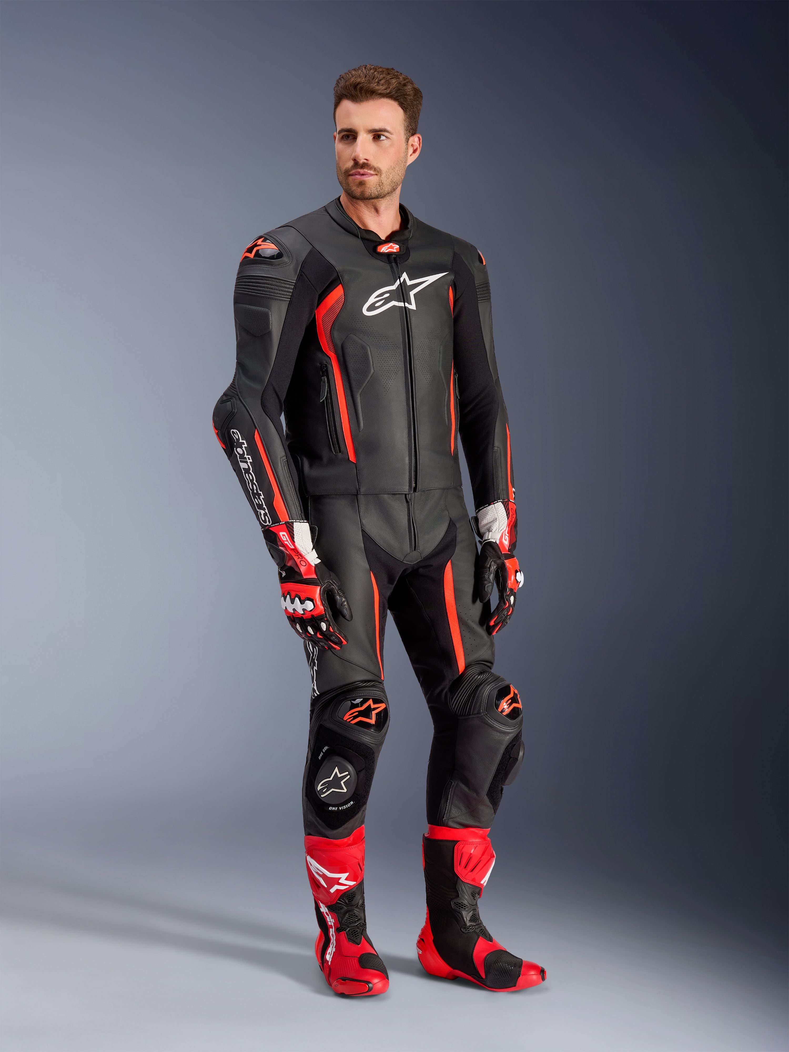 Missile V2 2-Piece - Black Motorcycle Suit | Alpinestars®