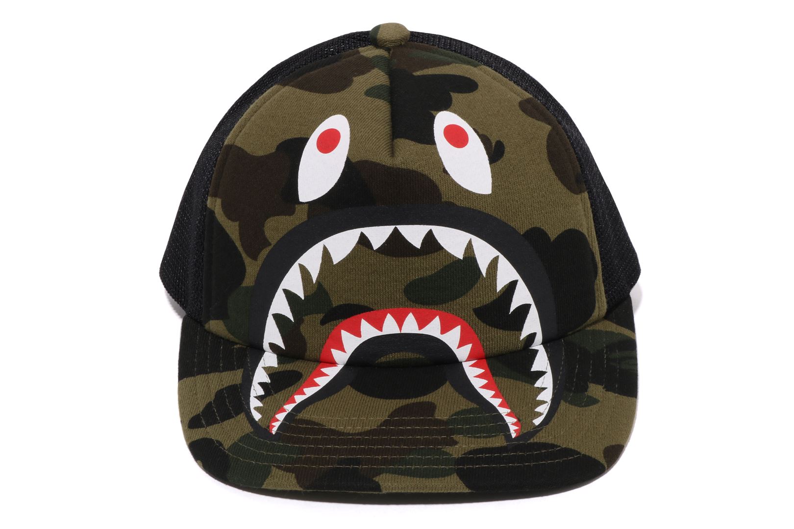1ST CAMO SHARK MESH CAP MENS – eu.bape.com