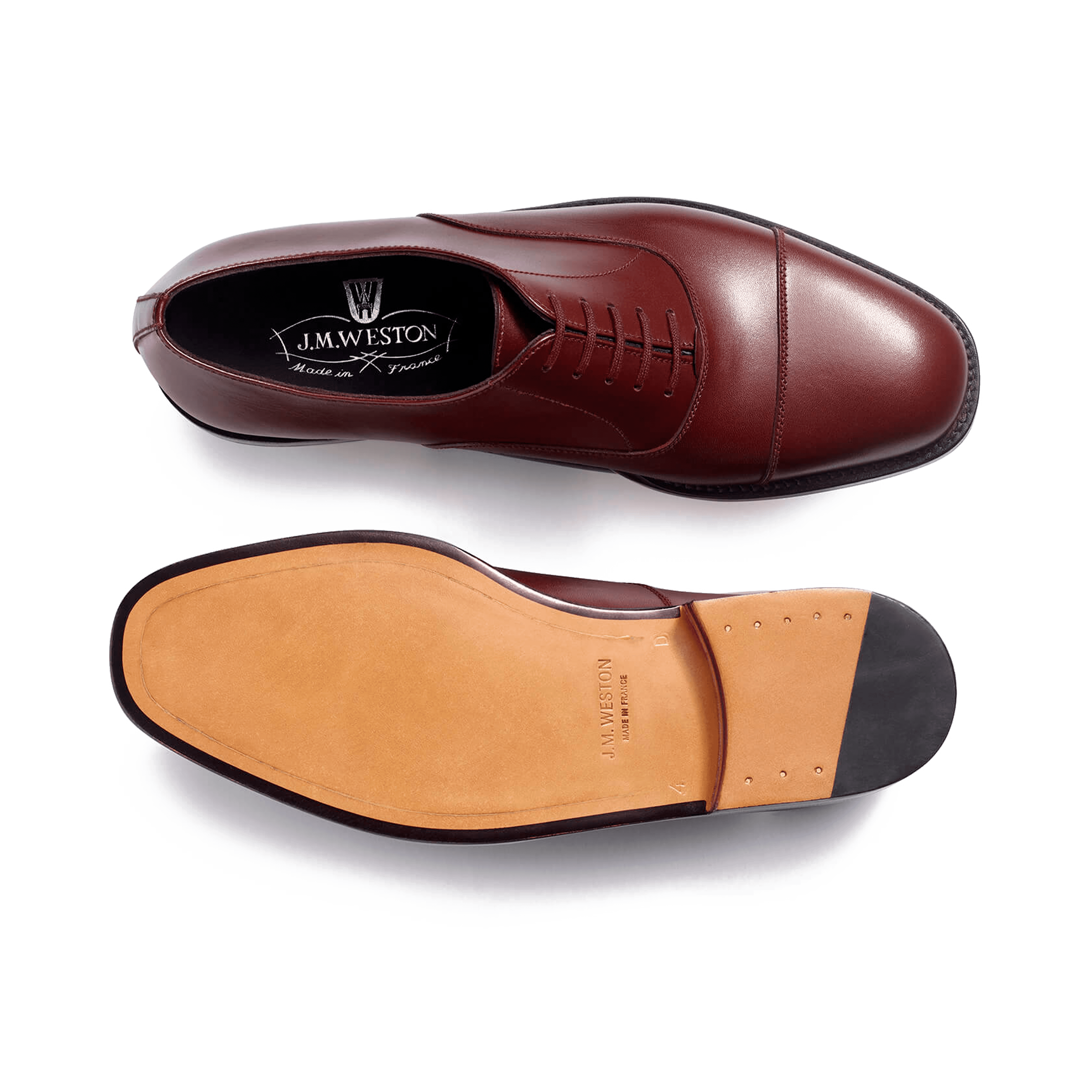 Women's Oxford Cap Toe Burgundy Leather – J.M. Weston