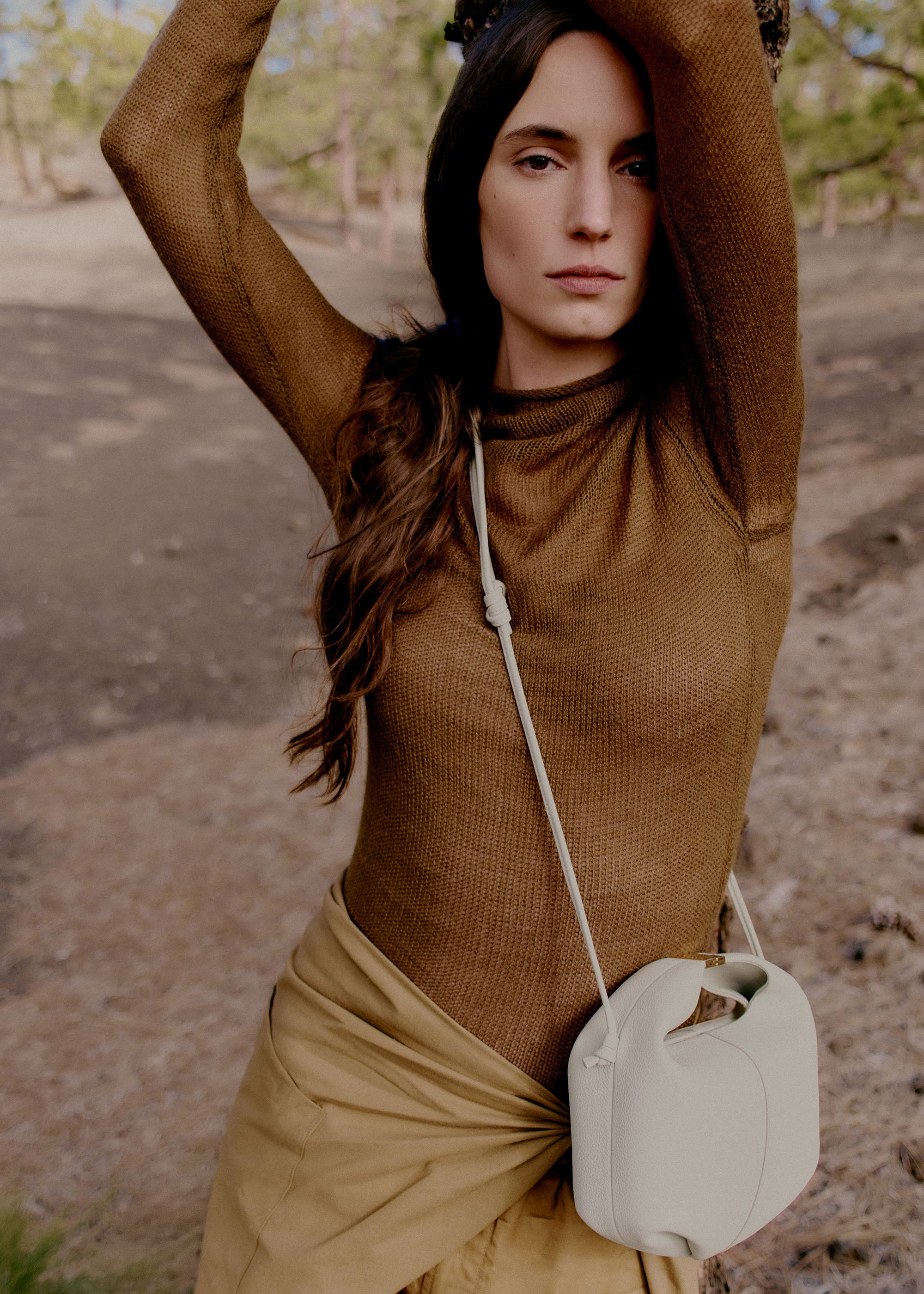 Polène | Bag - Béri - Textured Chalk – Polène EU