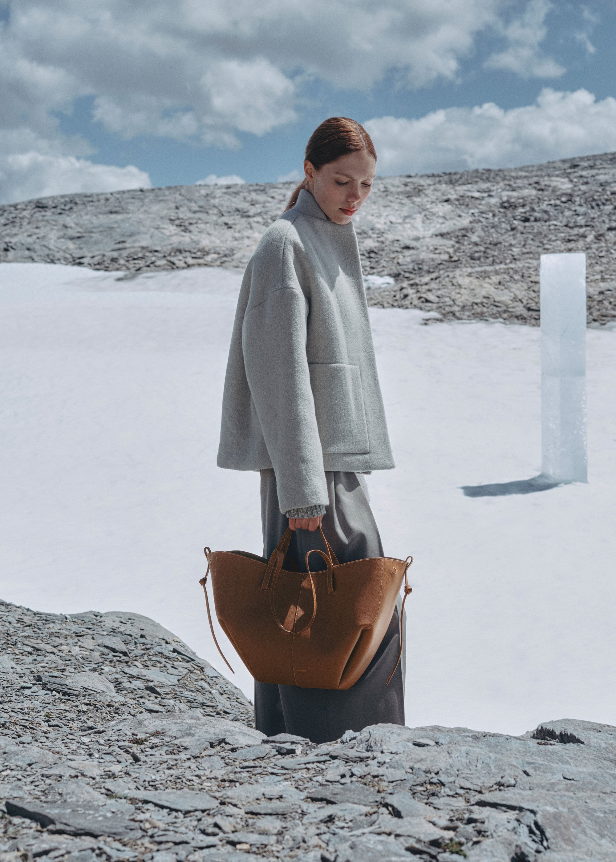 Polène | Bag - Cyme - Textured Camel – Polène EU