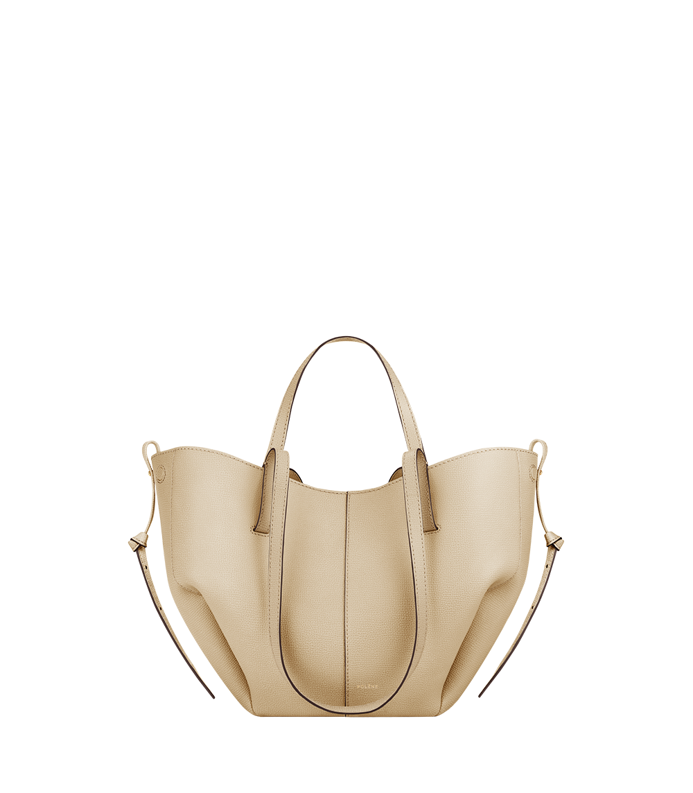 Polène | Bag - Cyme Mini - Textured Taupe – Polène EU