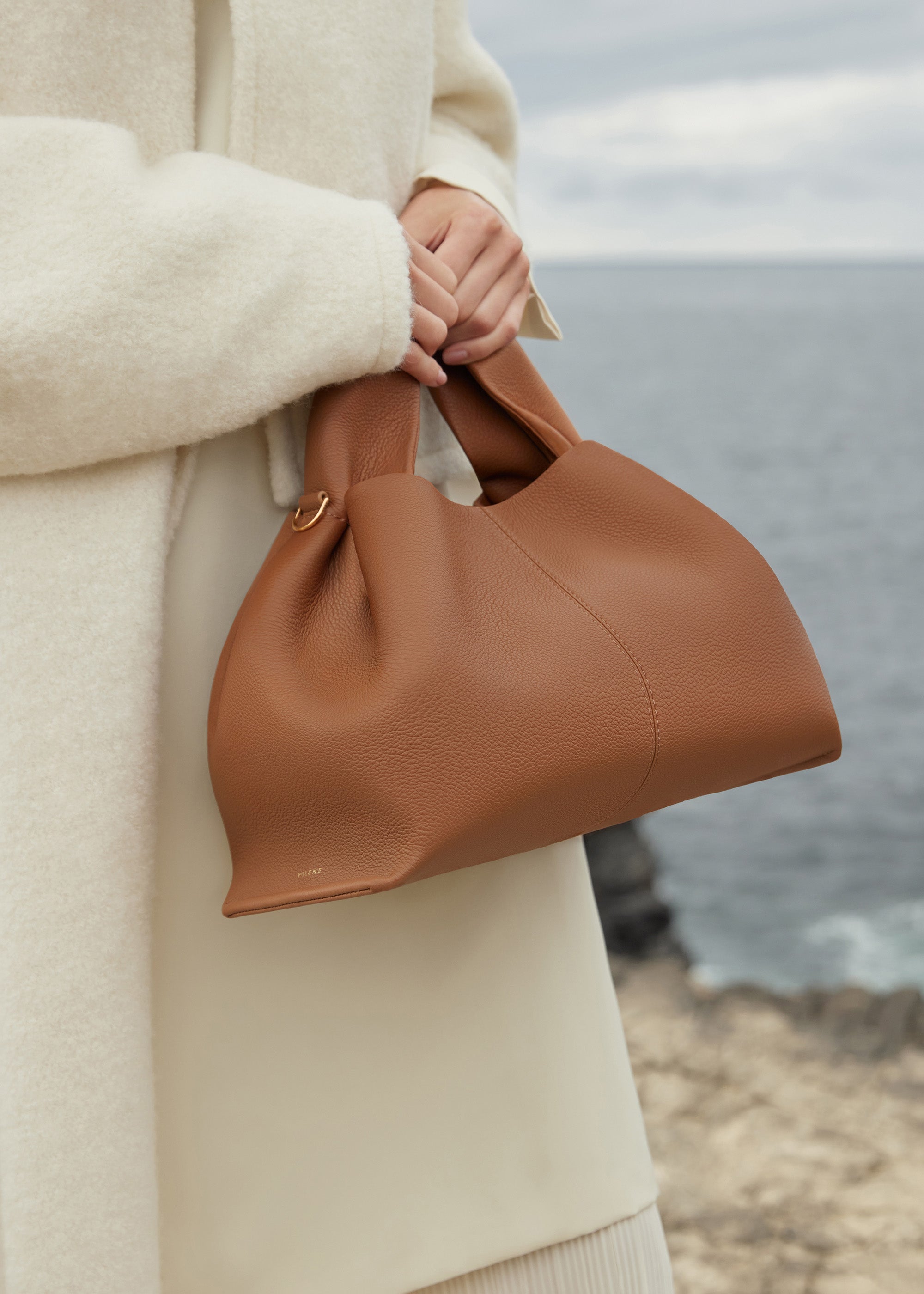 Polène | Bag - Numéro Neuf - Textured Camel – Polène EU
