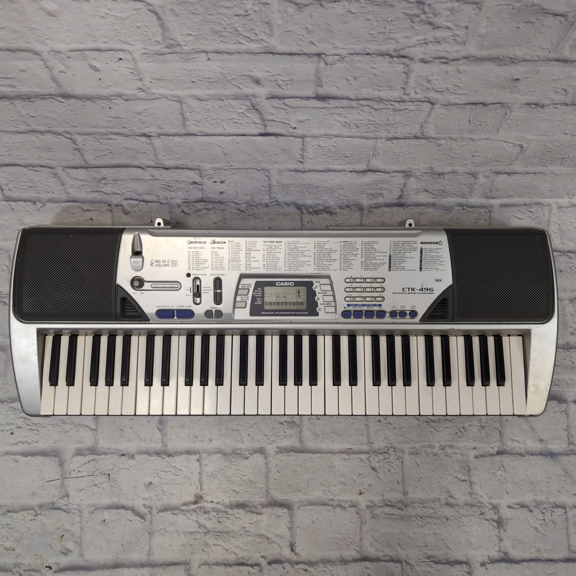 Casio CTK-496 61-Key Electronic Keyboard - Evolution Music