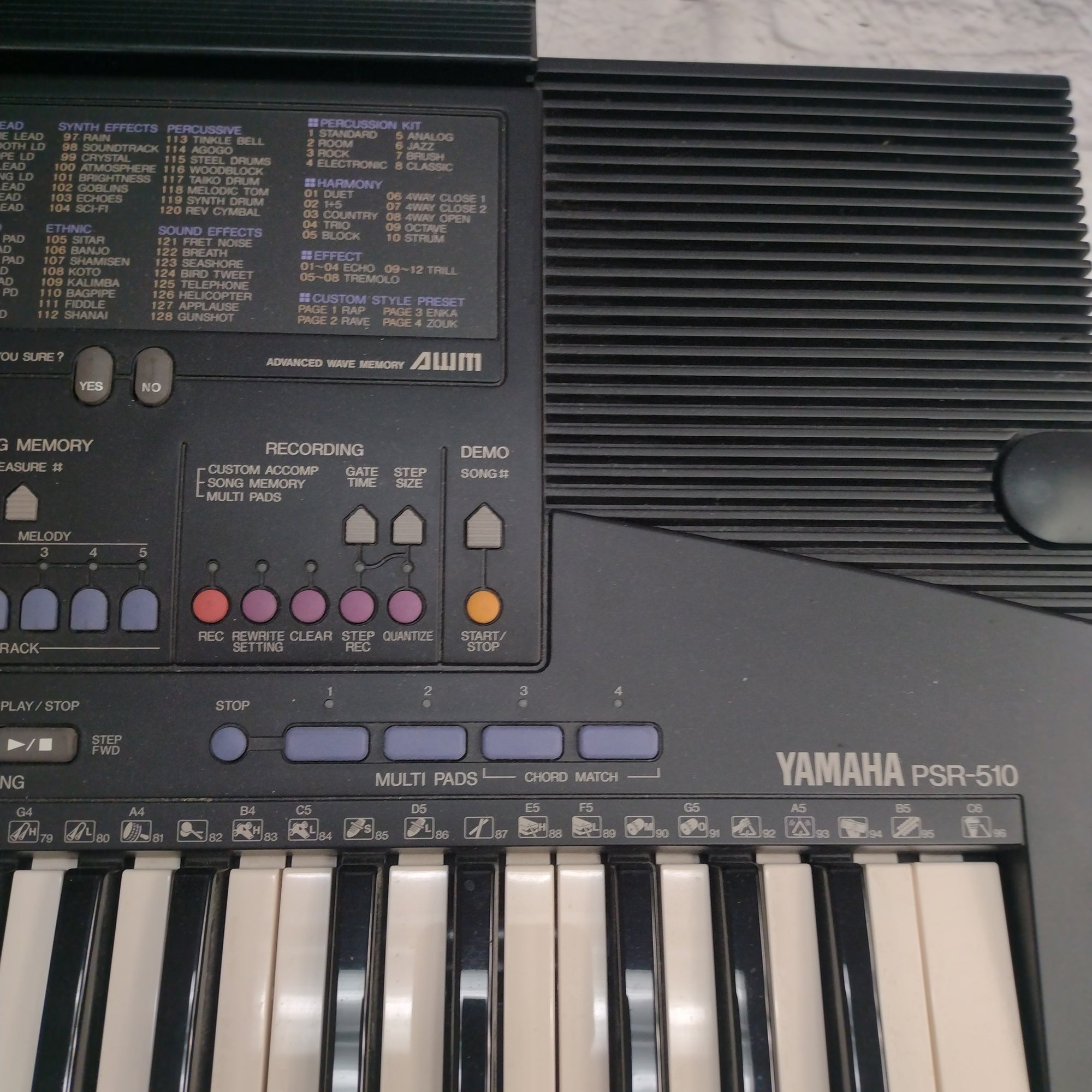 Yamaha PSR-510 Electronic Keyboard - Evolution Music