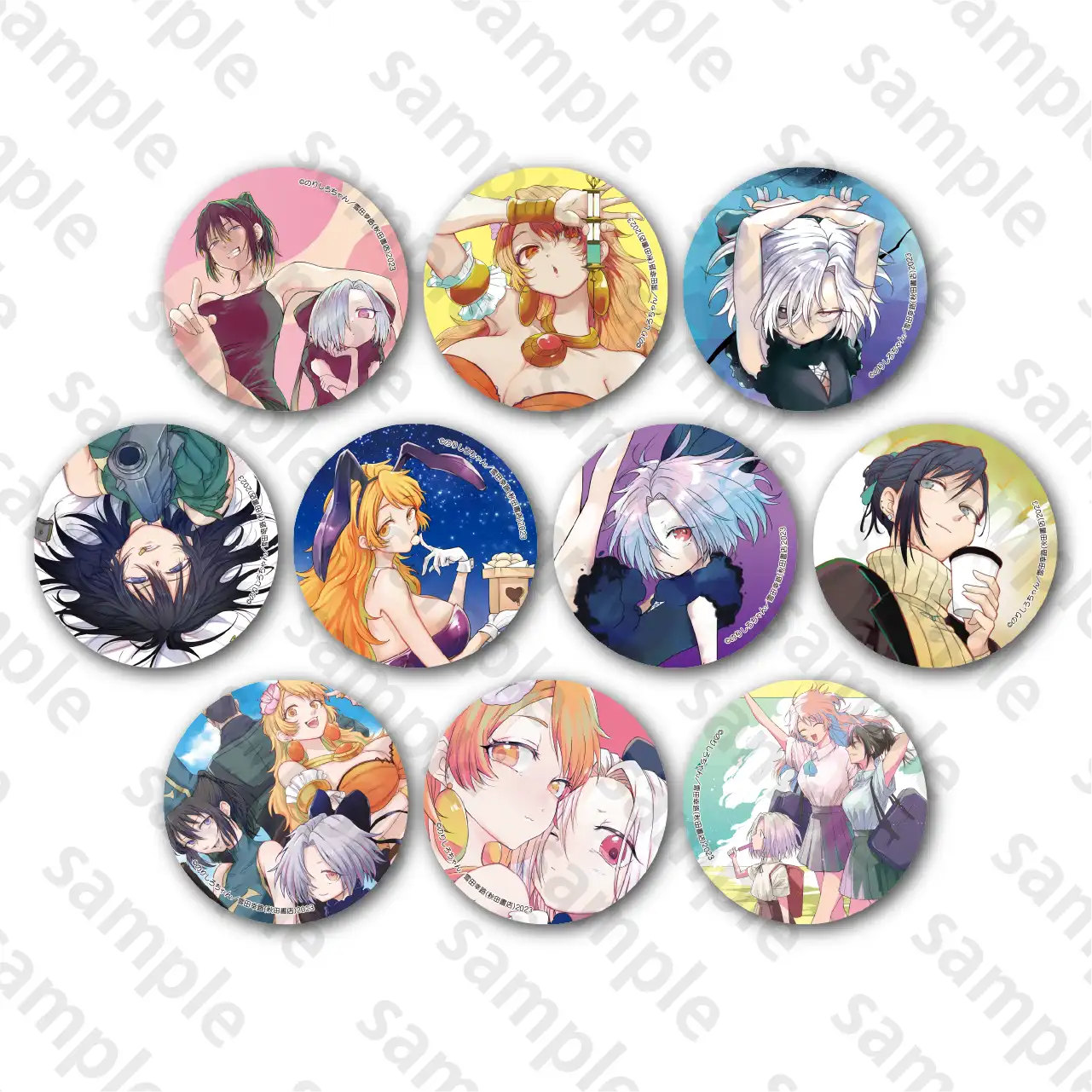 魔入りました！入間くん 魔フィア BIG メタリック 缶バッジ エイト 42