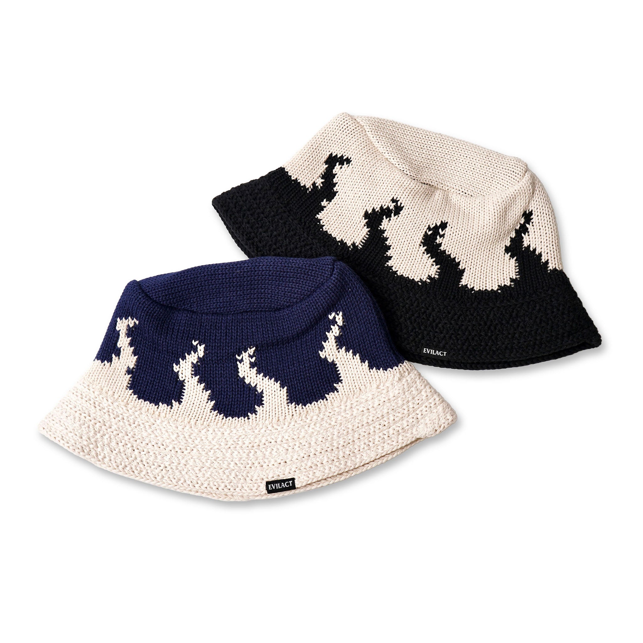 EVILACT FLAMES CRUSHER HAT black | EVILACT (イーブルアクト