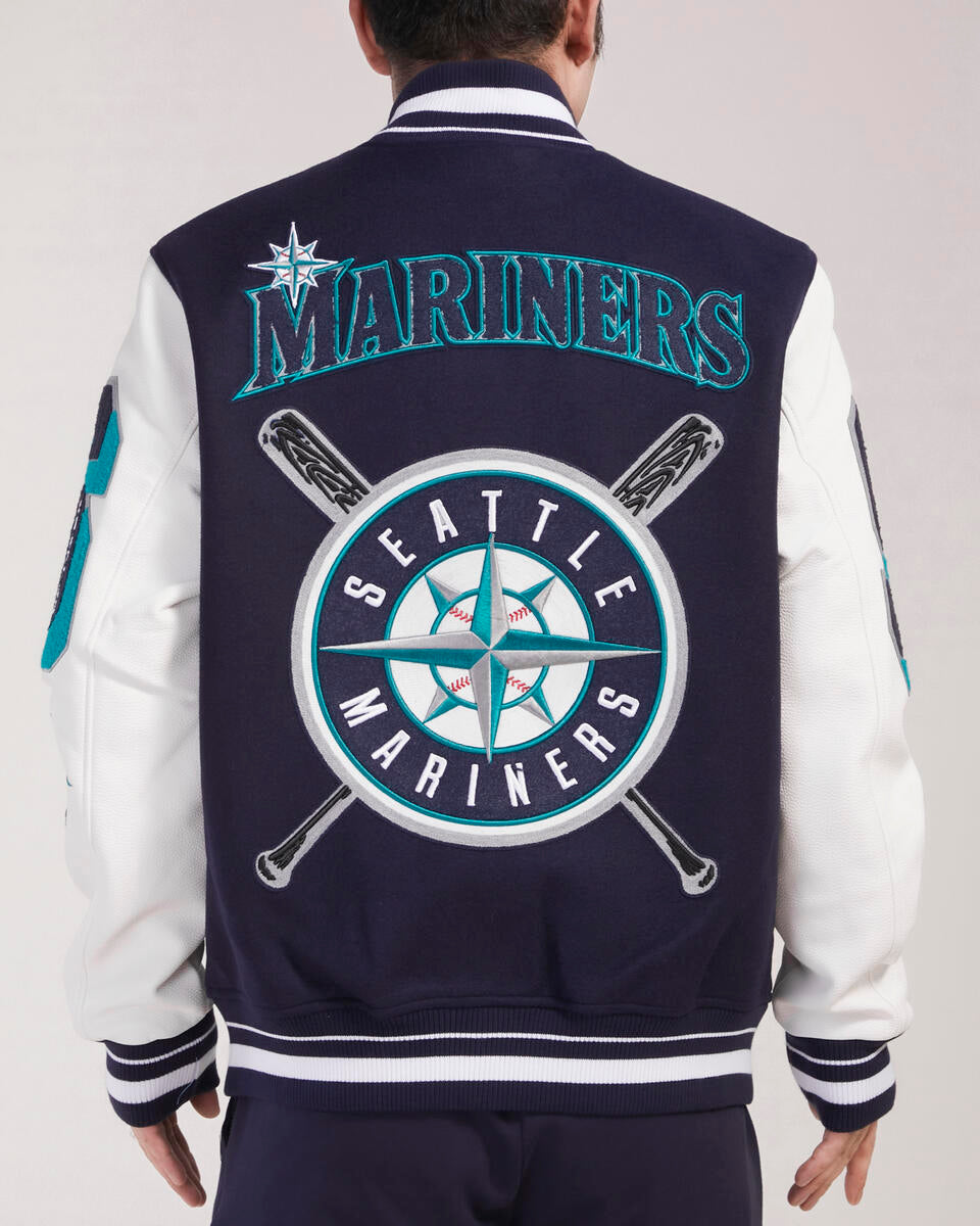 Off White Arizona Diamondbacks Pro Standard Logo Varsity Jacket