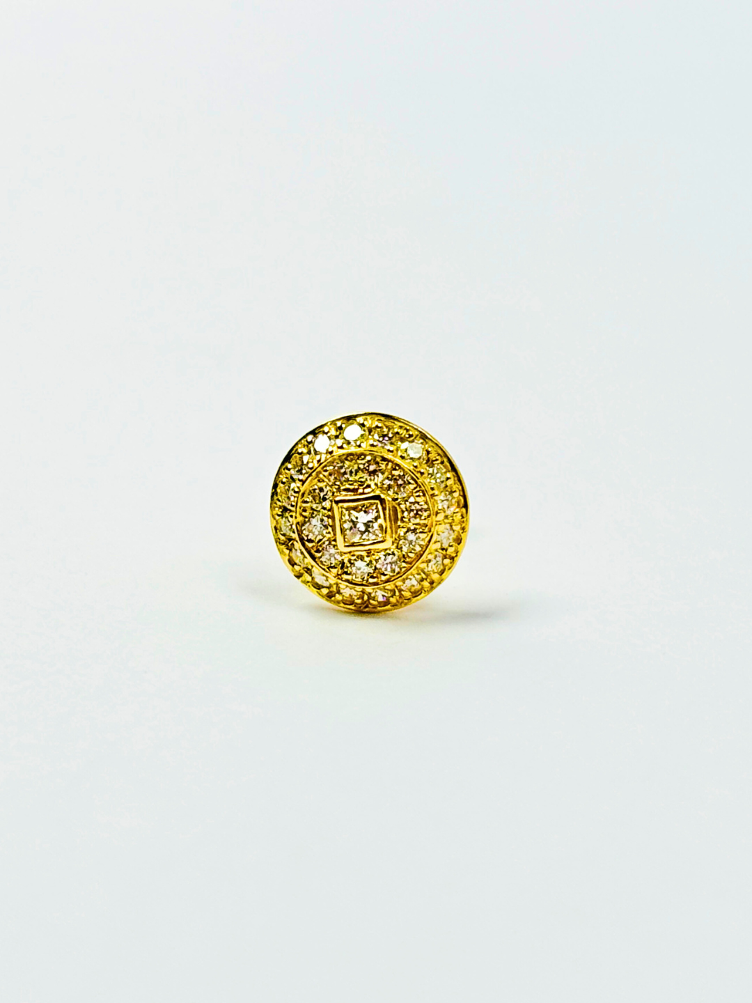 K18・ダイヤモンドサークルピアス片耳 – ex'position