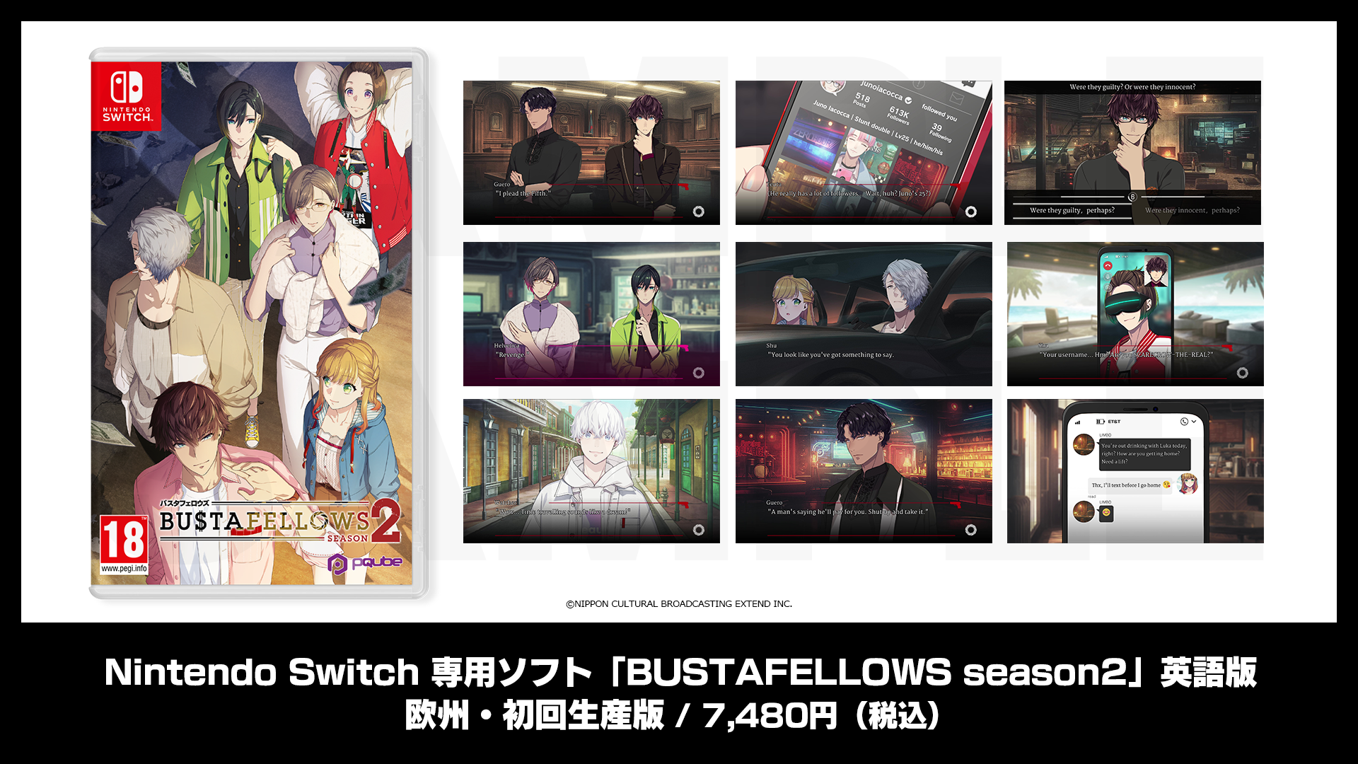 Nintendo Switch 専用ソフト「BUSTAFELLOWS season2」英語版（欧州