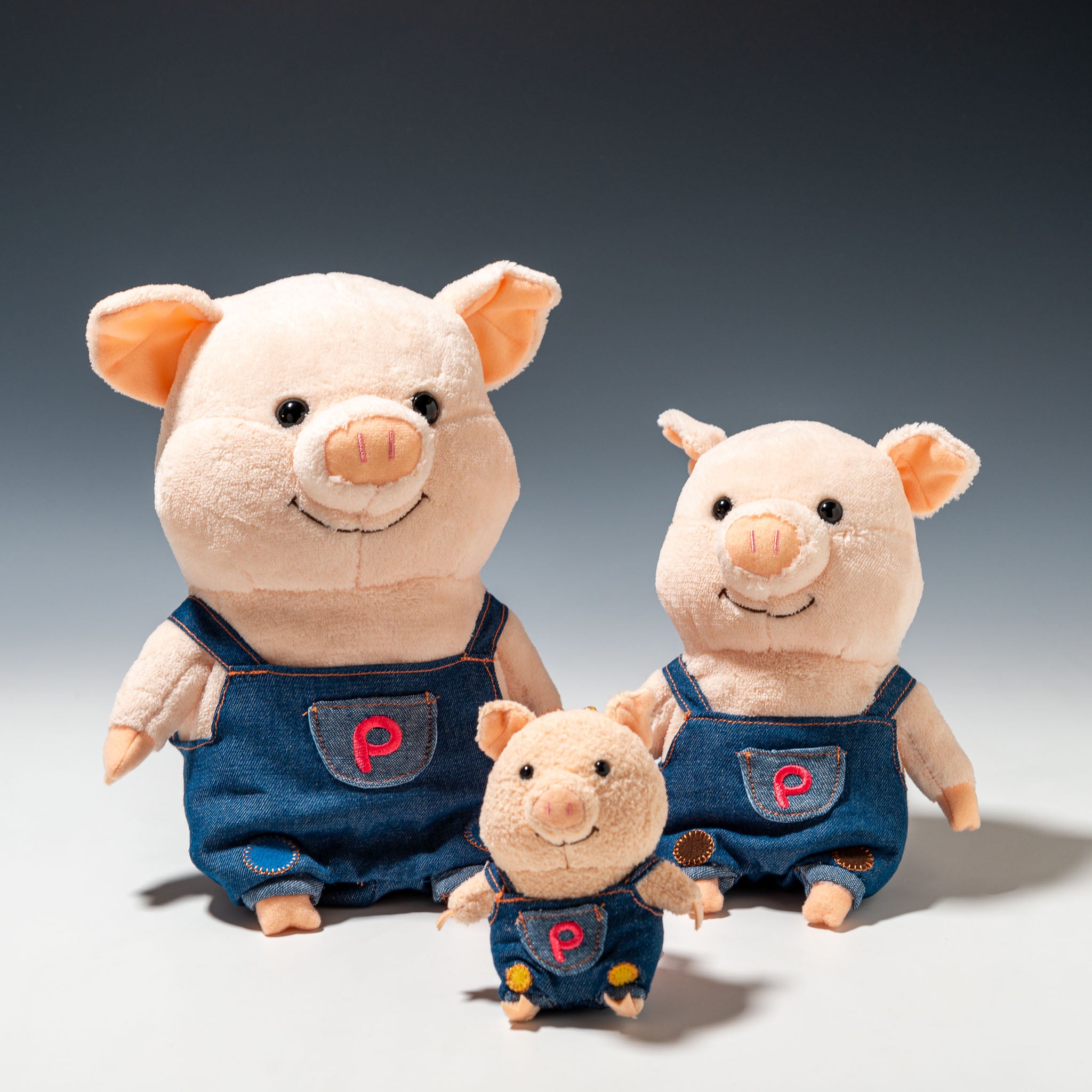 内藤デザイン研究所 ぬいぐるみ ぷーとん おでかけデニム Mサイズ・S