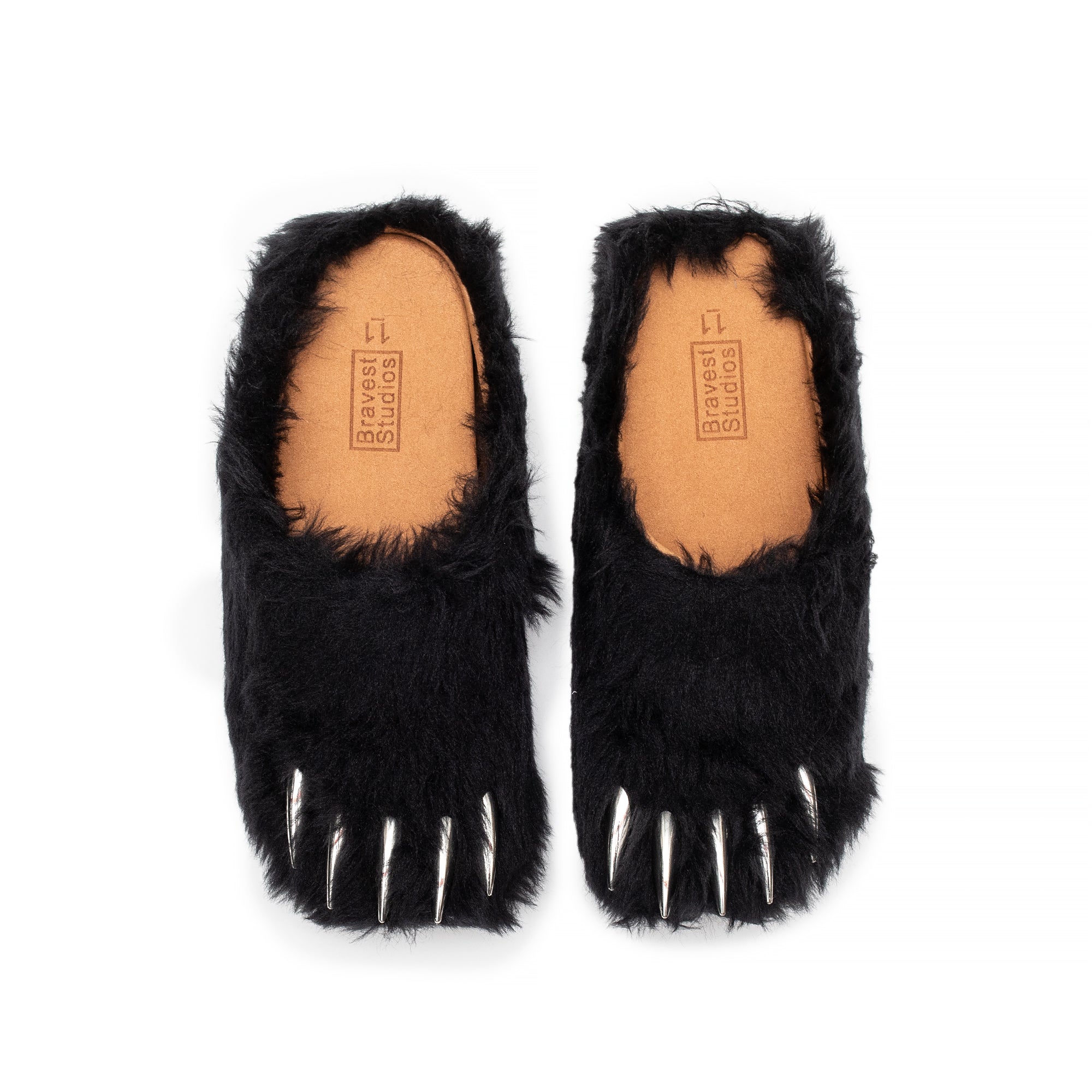 Bravest Studios Black Bear Claw Mule Sandals – Extra Butter