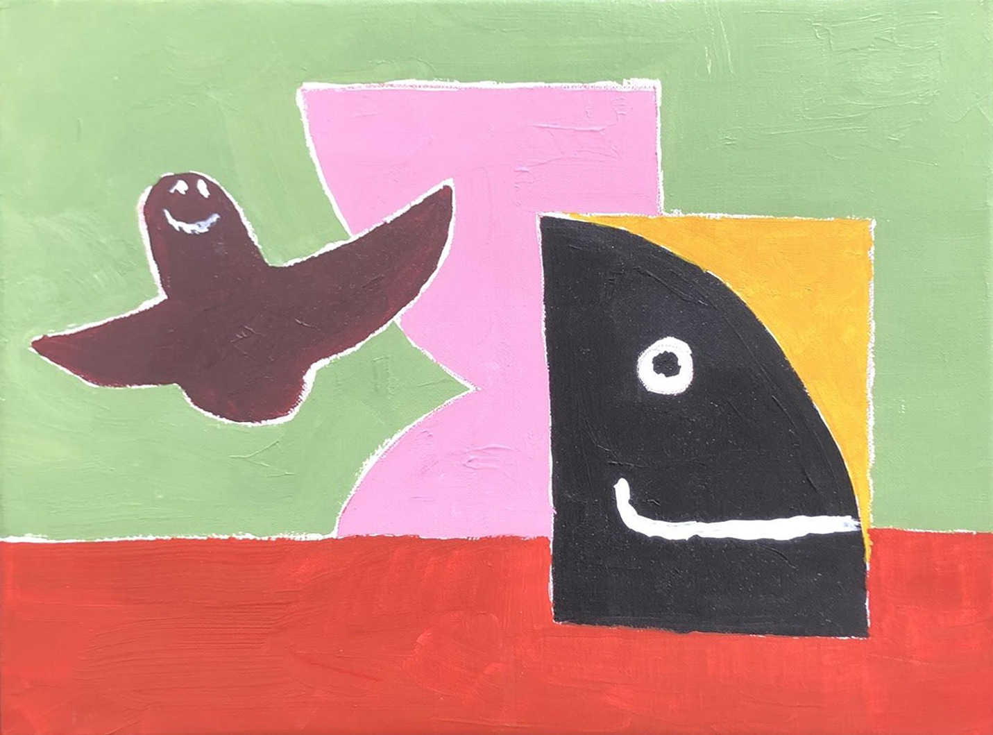 マーク・ゴンザレスの新作キャンバス作品が並ぶ個展がBOOKMARCで開催