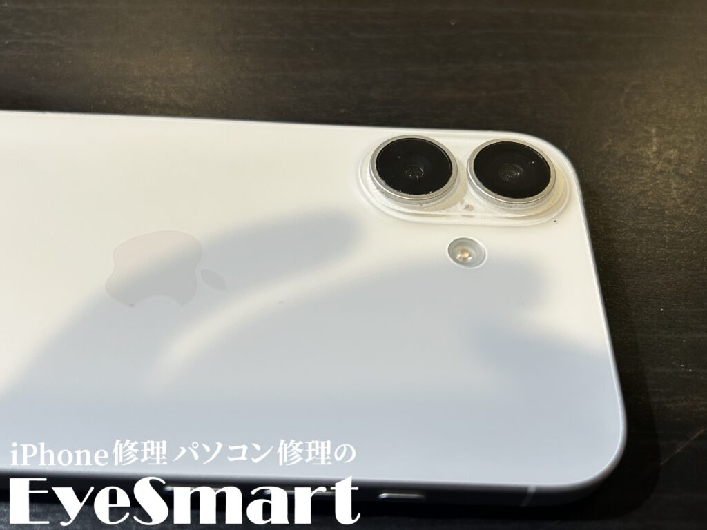 iPhone16 128GB白 外カメ割れ 内カメ不良 iPhone16 128GB白 外カメ割れ