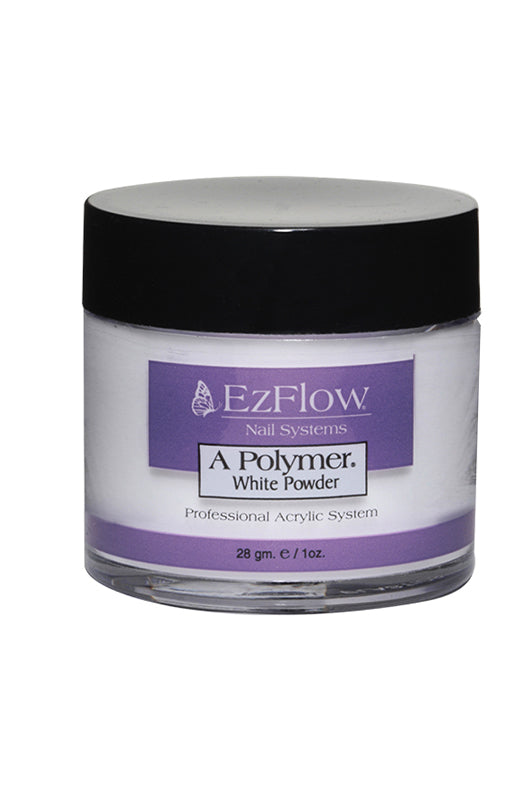 EzFlow A Polymer White ƒ?? Acrylic Powder for Crisp Nails