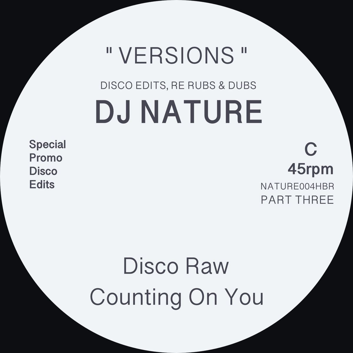 DJ NATURE “VERSIONS PART THREE” 2x12” Vinyl Only | DJ Nature | Hot