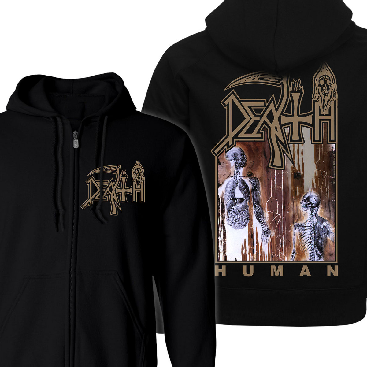 Human Zip Up Hoodie | Death