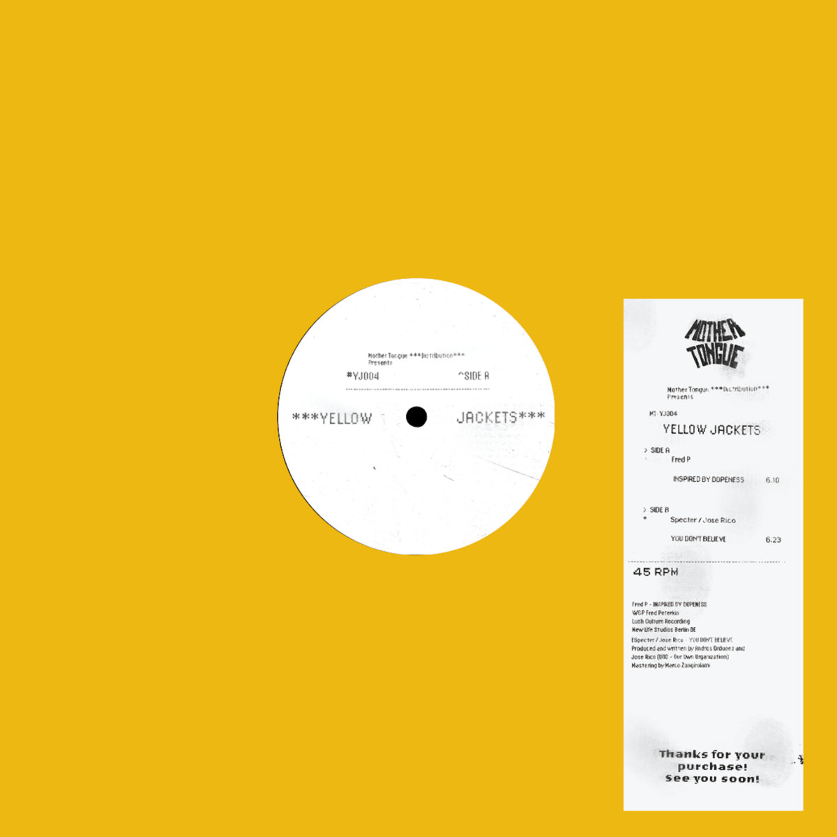 Yellow Jackets Vol.4 (Vinyl Only - No Digital) | Fred P / Specter