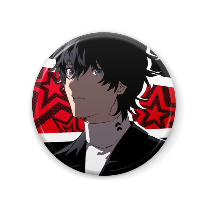 ペルソナ5ザロイヤル ゲーマーズ特典 缶バッジ 主人公 ジョーカー