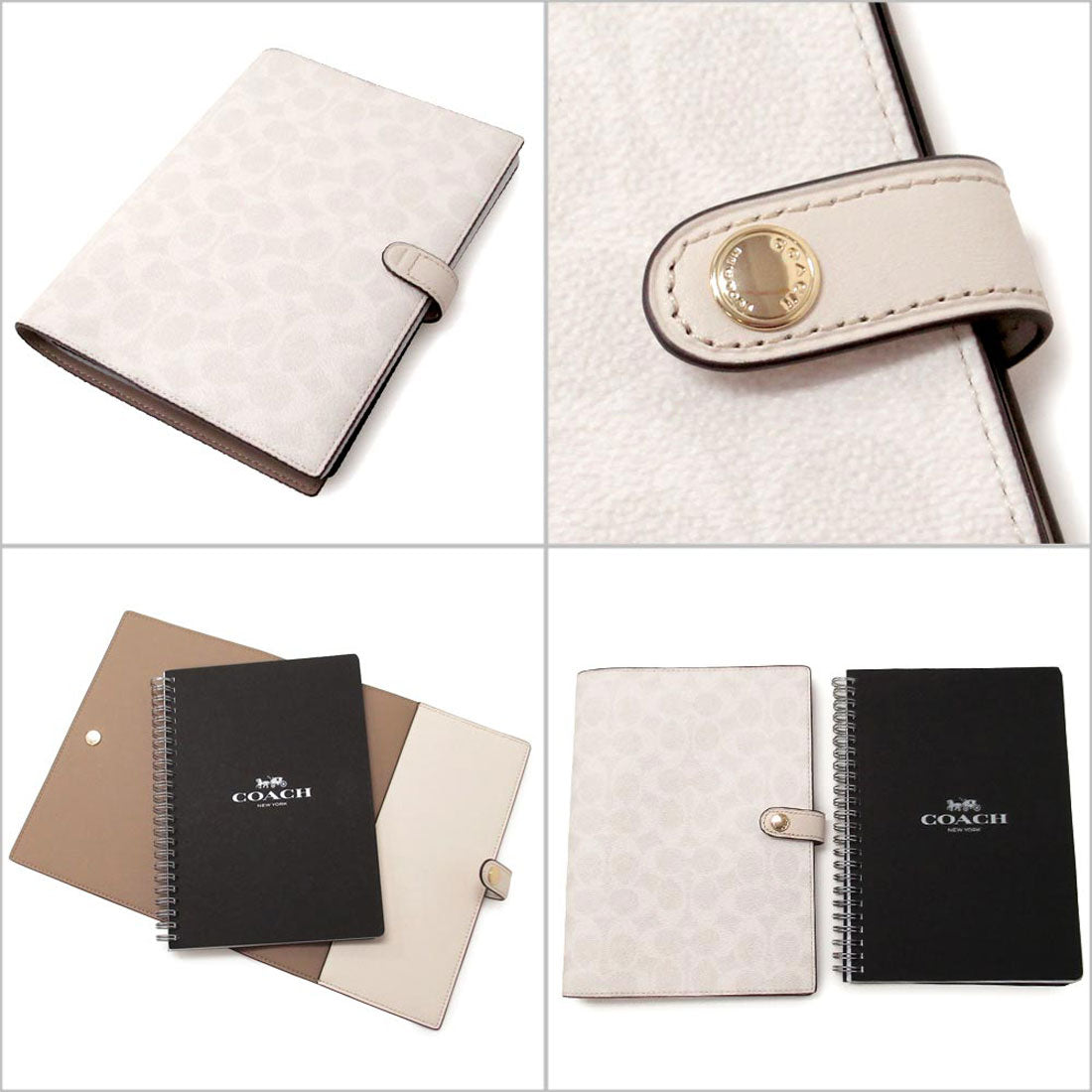 COACH COACH COACH COACH Outlet Signature Canvas Notebook Cover Set CZ1