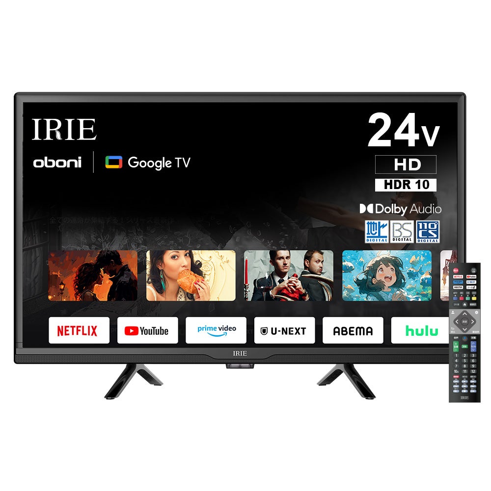 レンタル] IRIE FFF-TV24WG 24V型 ハイビジョン スマートテレビ
