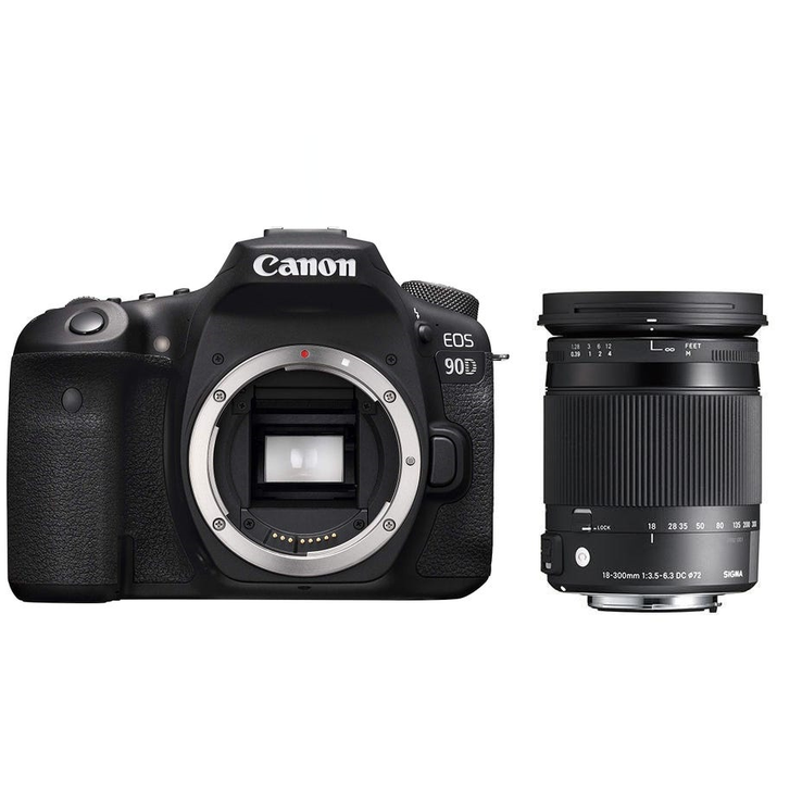 レンタル] CANON EOS 90Dとシグマ便利ズームレンズ(18-300mm)セット
