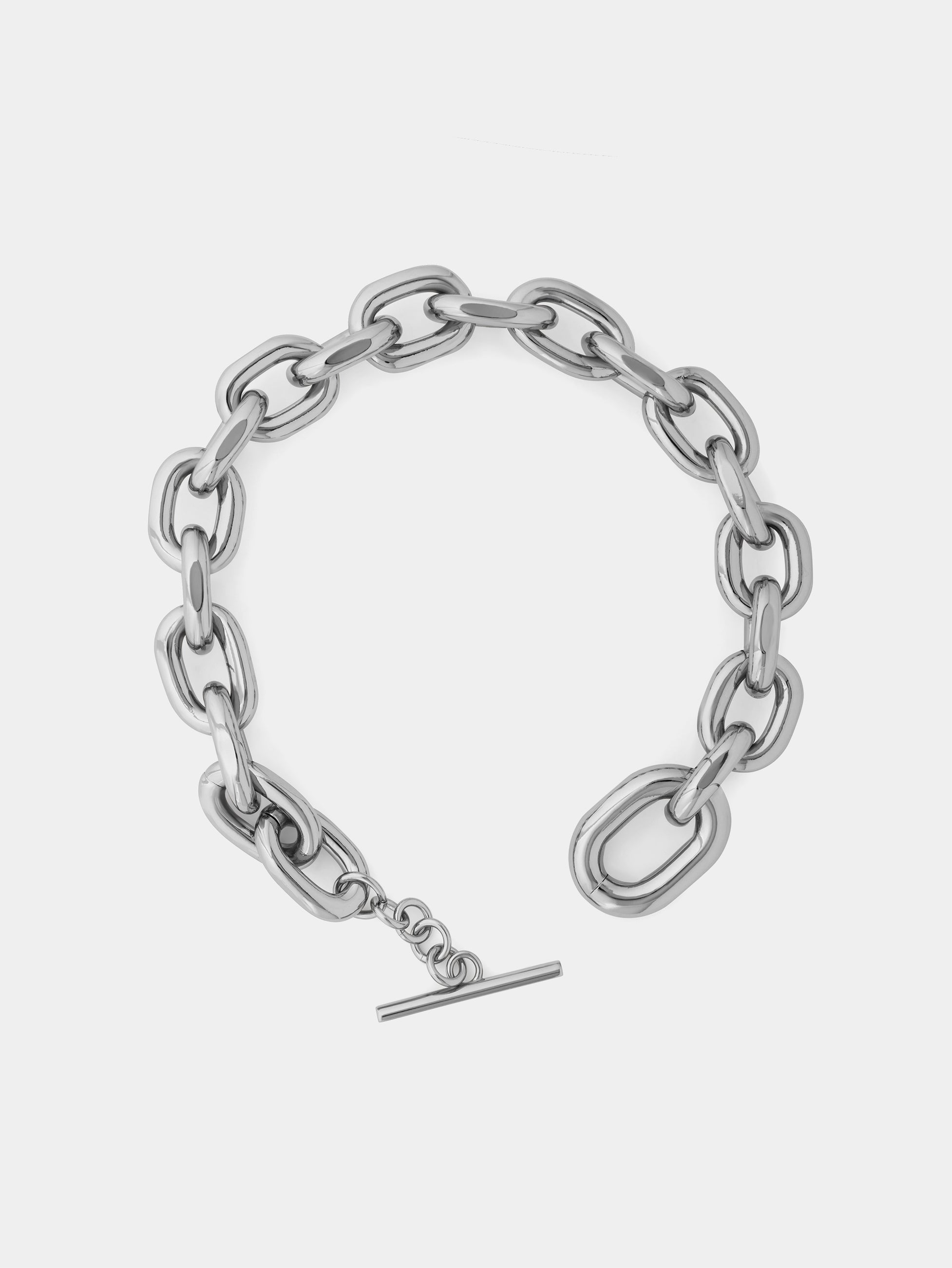 Silver XL Link necklace – Rabanne
