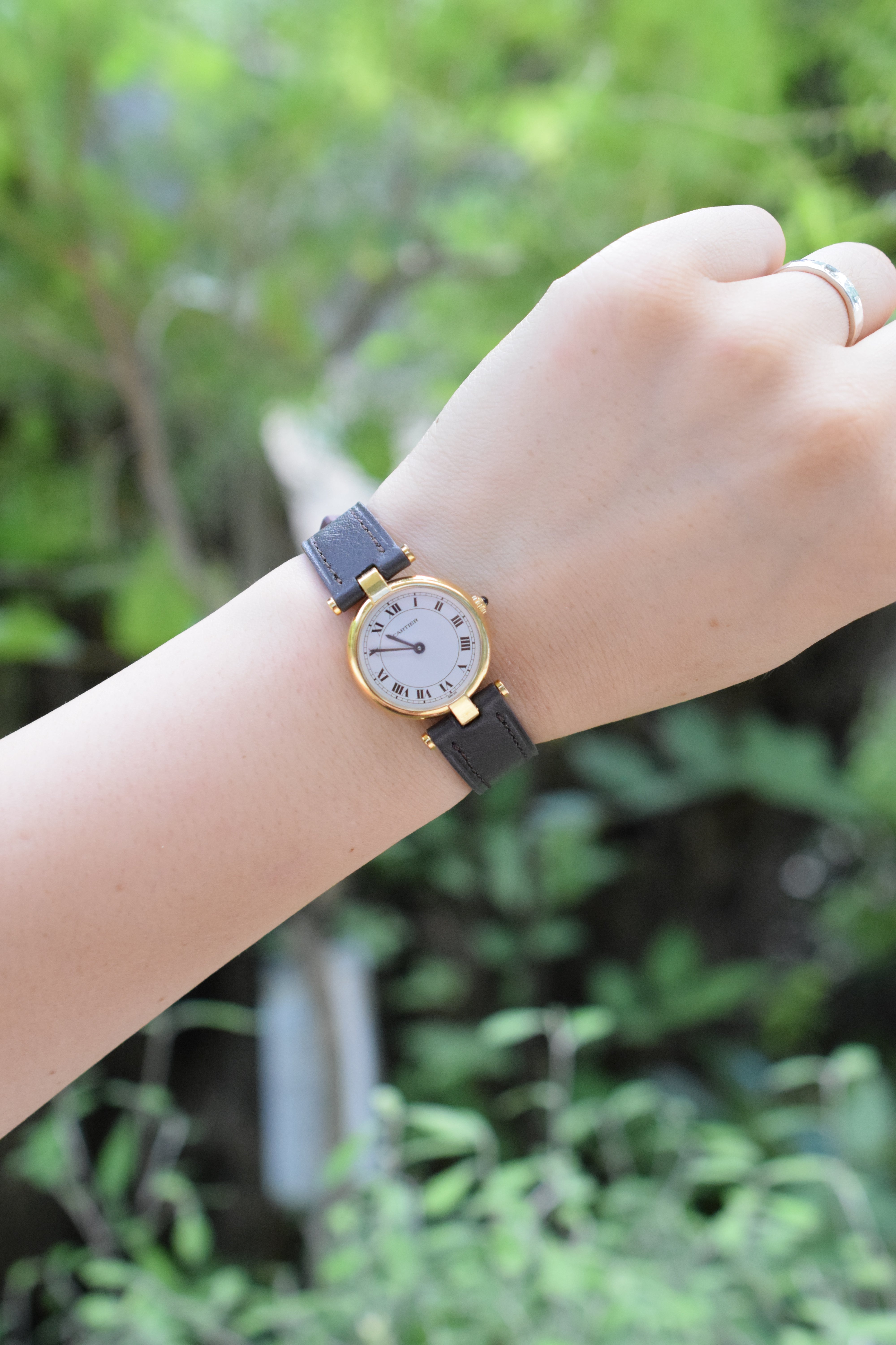 カルティエ腕時計 ヴァンドーム 18Kゴールド SMサイズ レディース