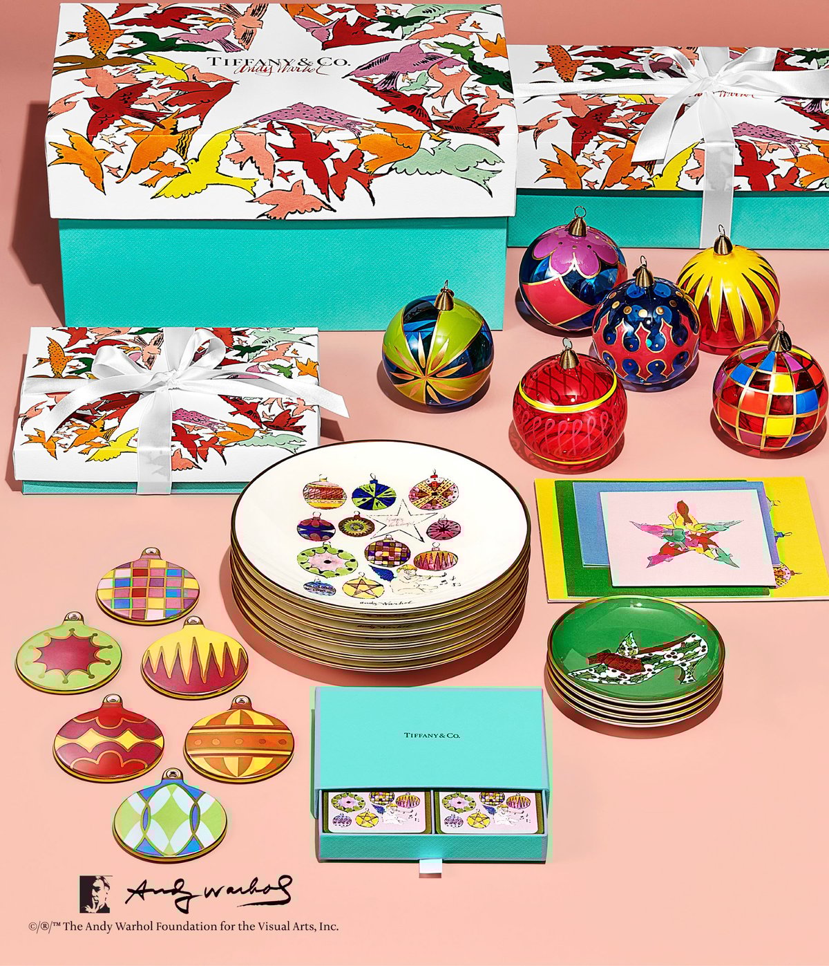 ティファニー×アンディ・ウォーホル、オーナメントやトランプを発売