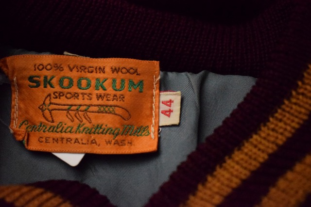 中尾です。☆70's SKOOKUM レザー×ウールスタジャン☆60〜70's U.S.