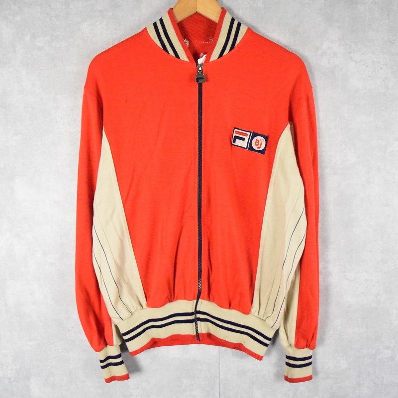 70年代 70s フィラ イタリア製 ビヨンボルグ ジャージ スポーツ 赤