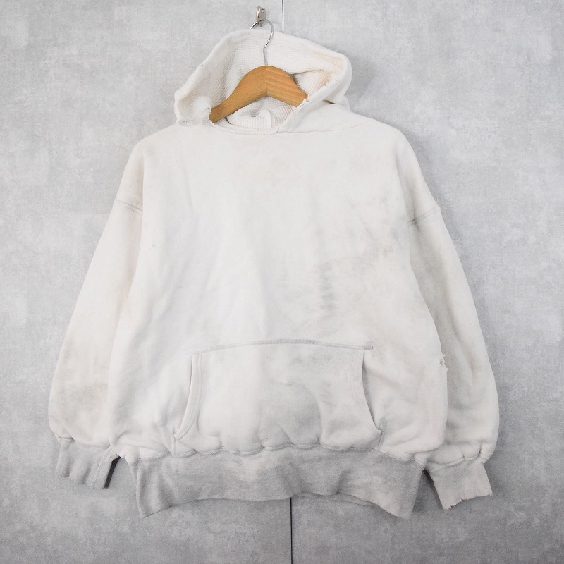 50年代 60年代 50s 60s 無地 ホワイト 白 スウェットパーカー