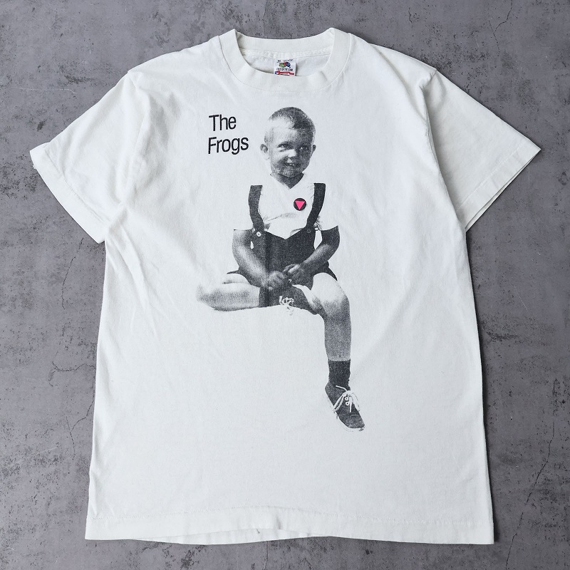 90年代 90s ミュージック 音楽 バンT ザ・フロッグス アメリカ製 白